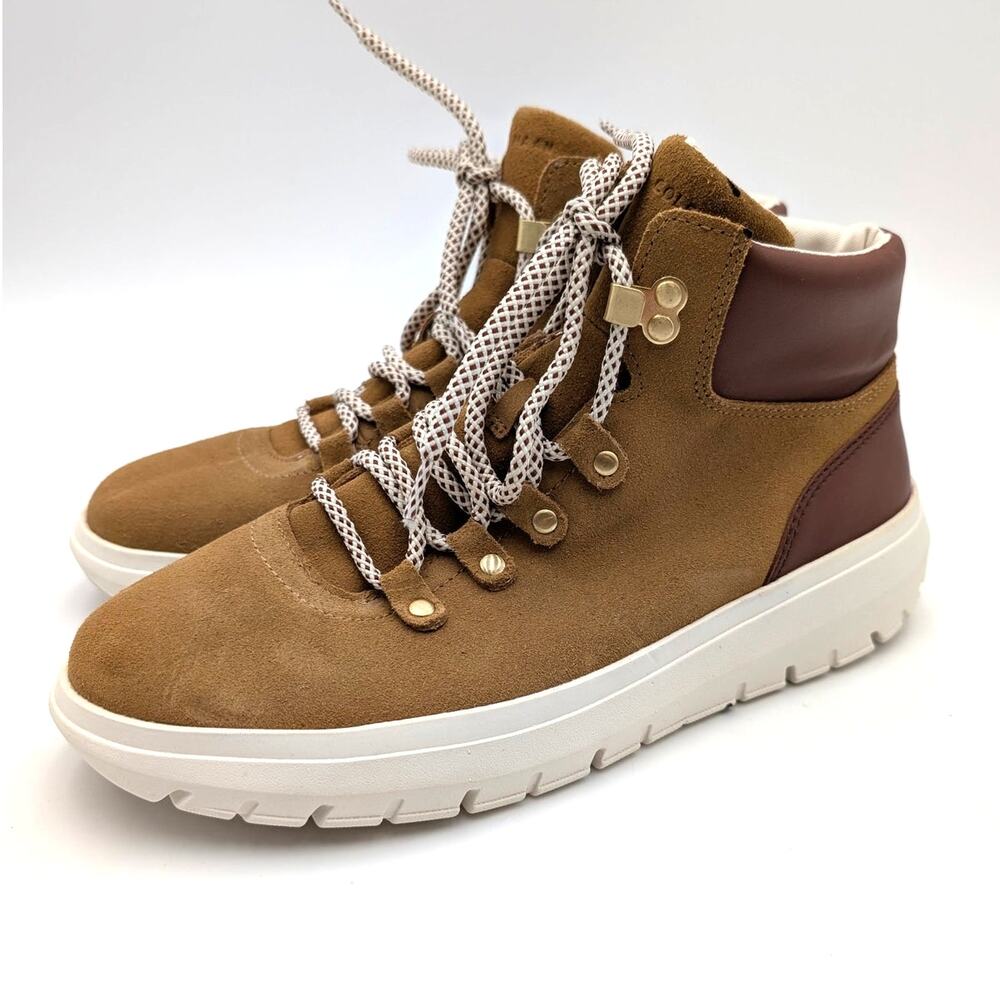 Cole Haan Grand Raelyn Waterproof Hiking Boots Women's Gldn Honey Size US8B EU38